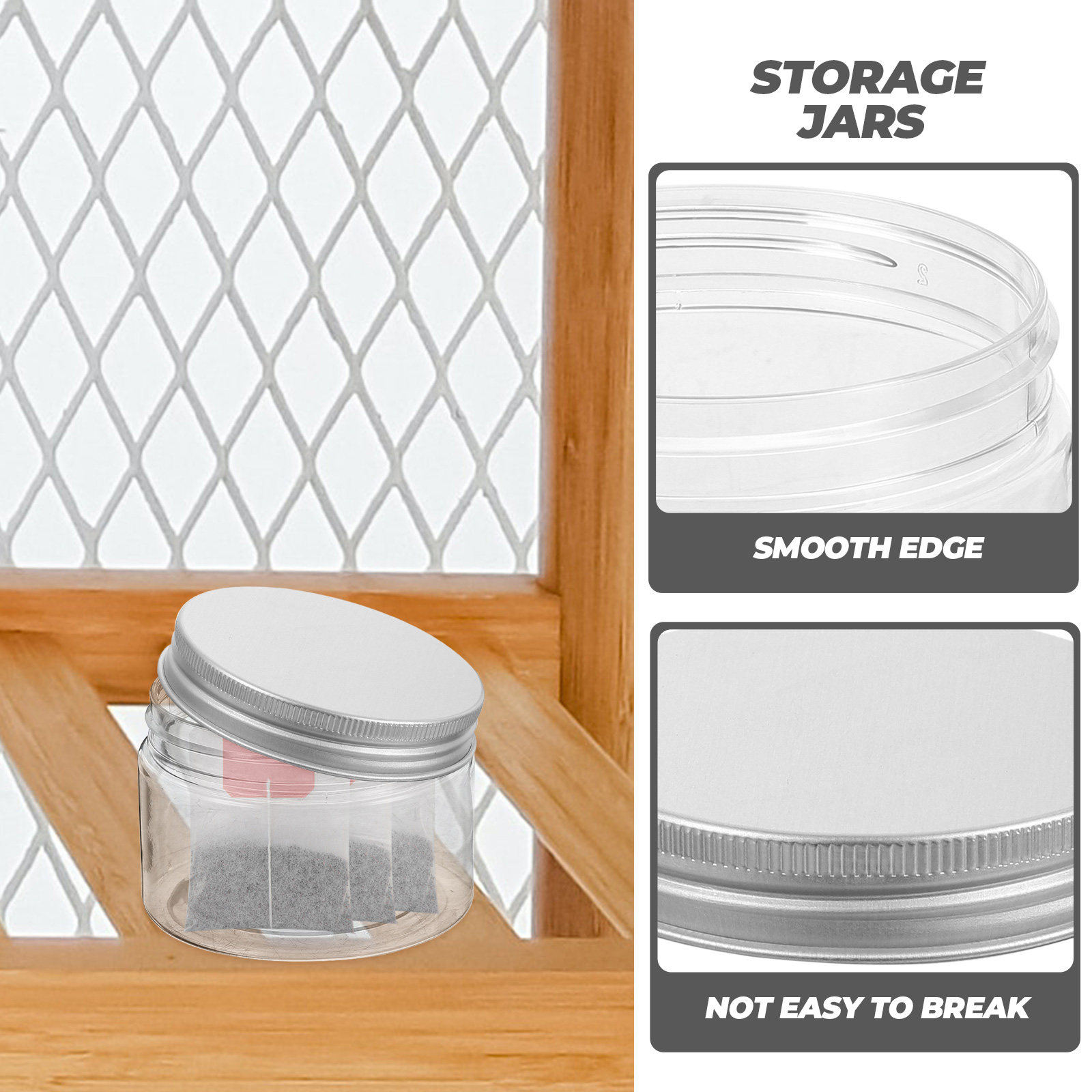 Food Storage For Pantry - 10Pcs Food Storage Jars Airtight Leak-Proof