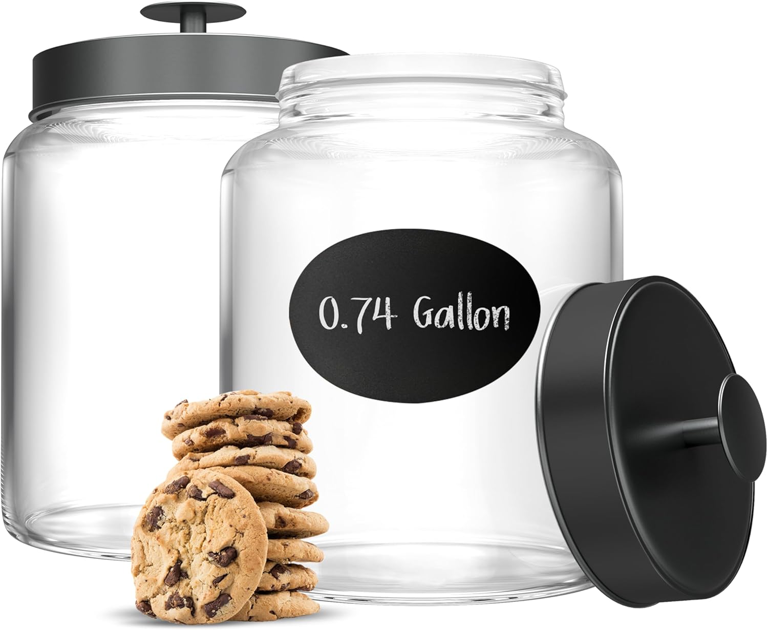Food Storage For Pantry - Glass Kitchen Canister Set, Food &