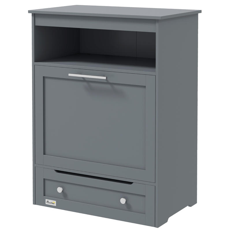 Food Storage Cabinet - PawHut Pet Feeder Station Storage Cabinet,