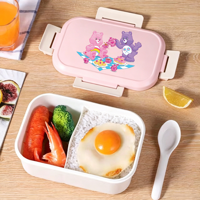 Food Storage Lunch Box - Cute Cares Bears Bento Box Girls