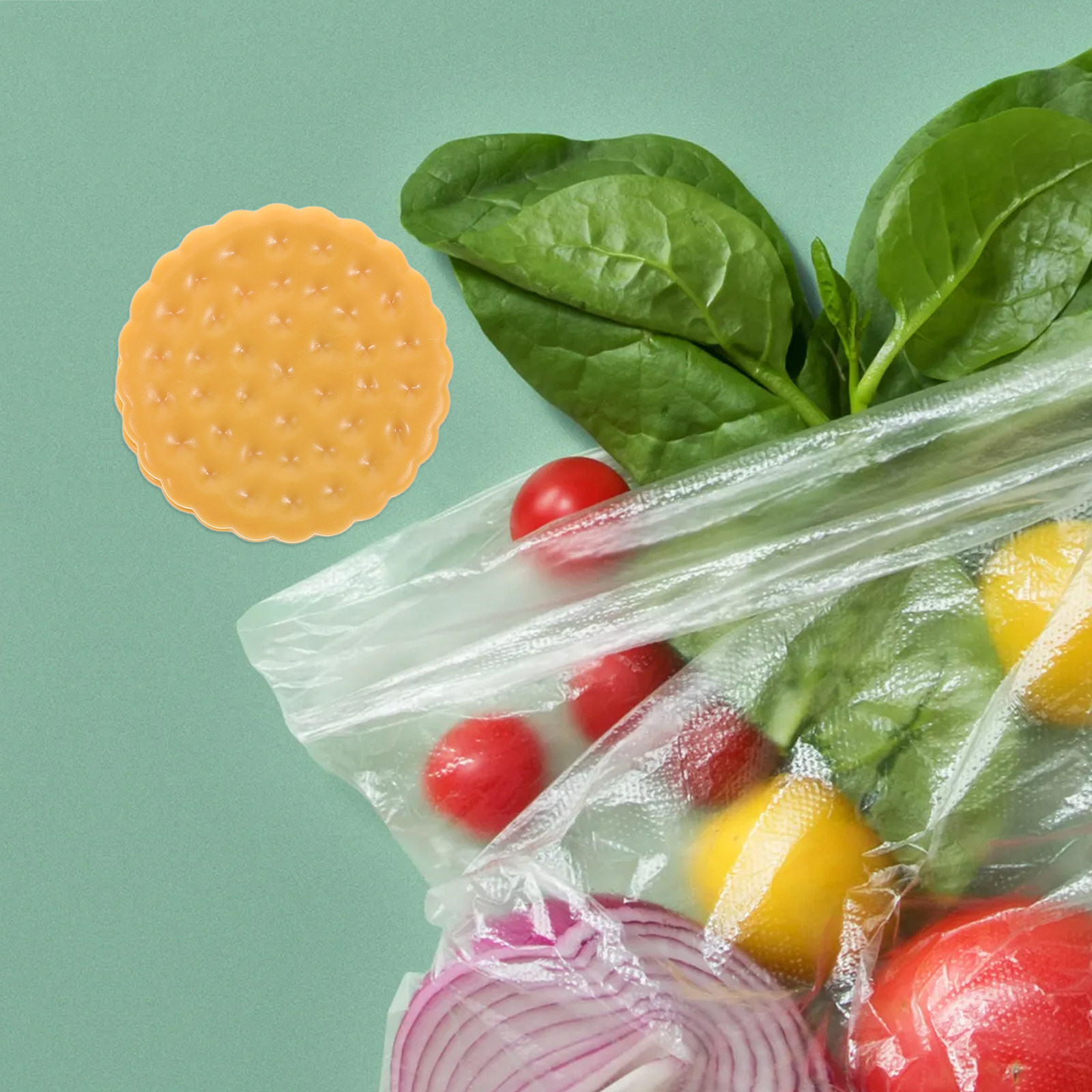 Food Storage Reusable Bags - 6Pcs Cookie Shaped Sealing Clips Reusable