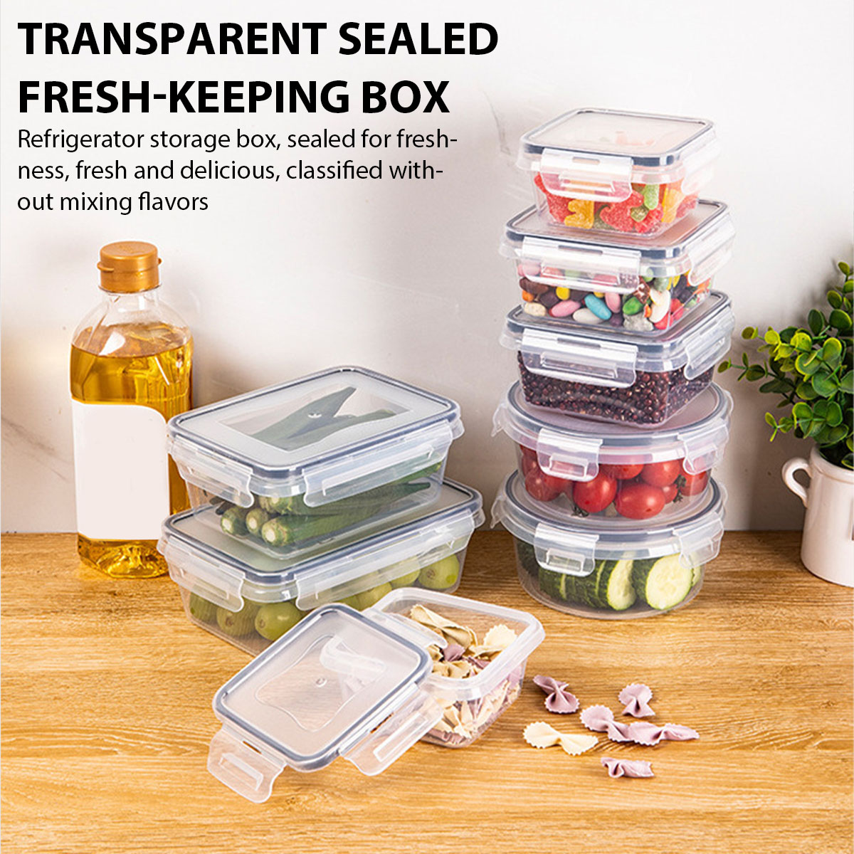 Food Storage Cabinet - 24Pcs/set Food Storage Box Set Kitchen