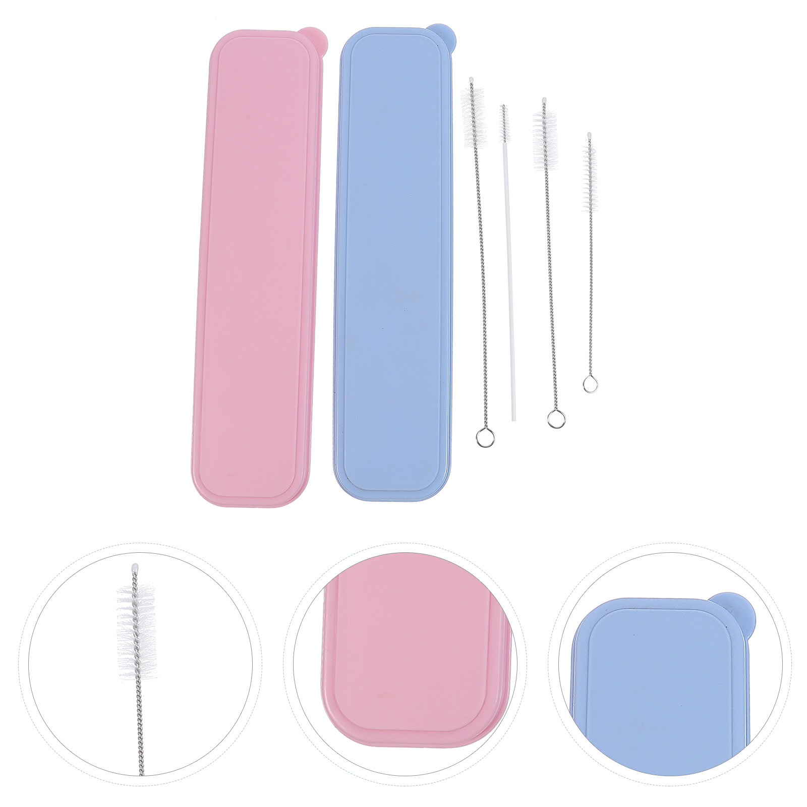 Food Storage Home - 1Set Food Grade Portable Straw Storage
