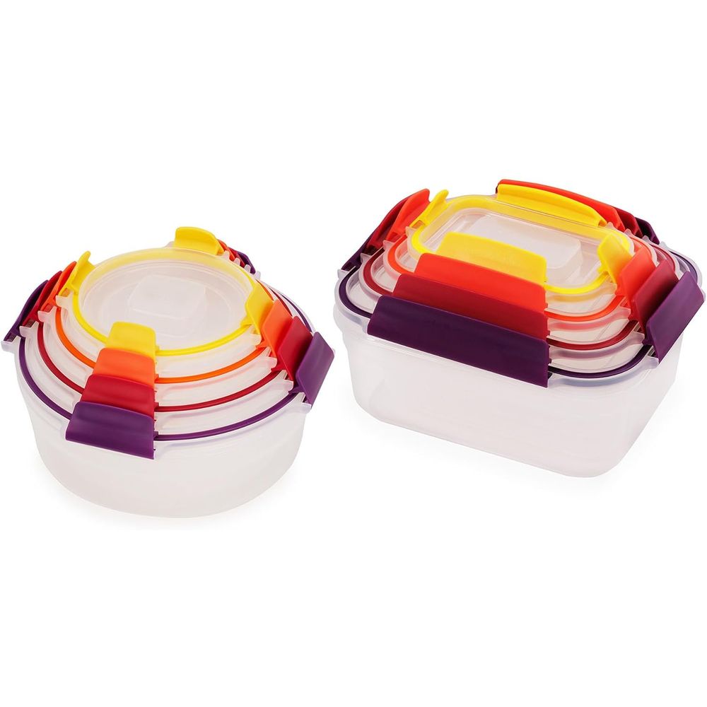 Food Storage With Lids - 16-piece Plastic BPA Free Food Storage