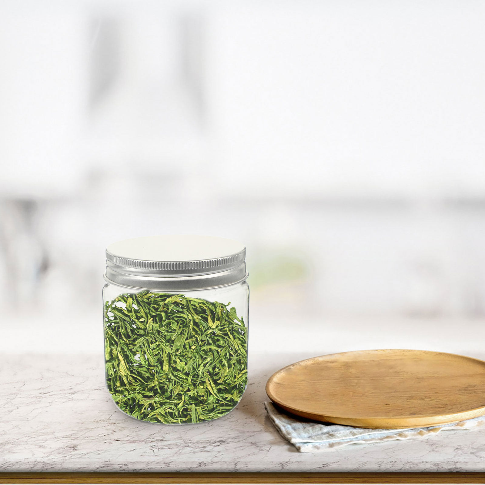 Food Storage For Pantry - 4Pcs Food Grade Airtight Clear Storage