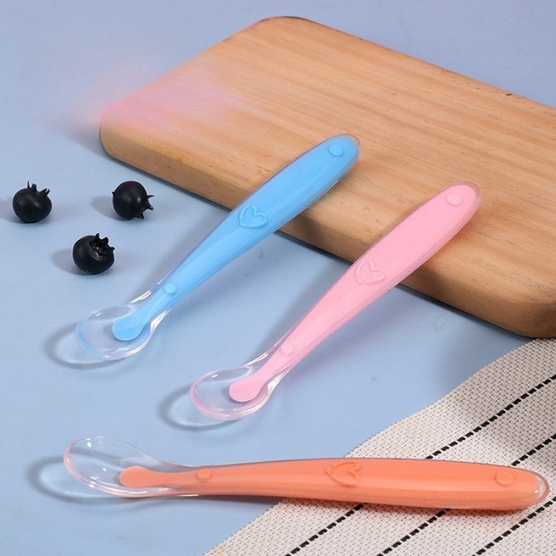 Food Storage Temperature - Baby Soft Silicone Spoon with Storage