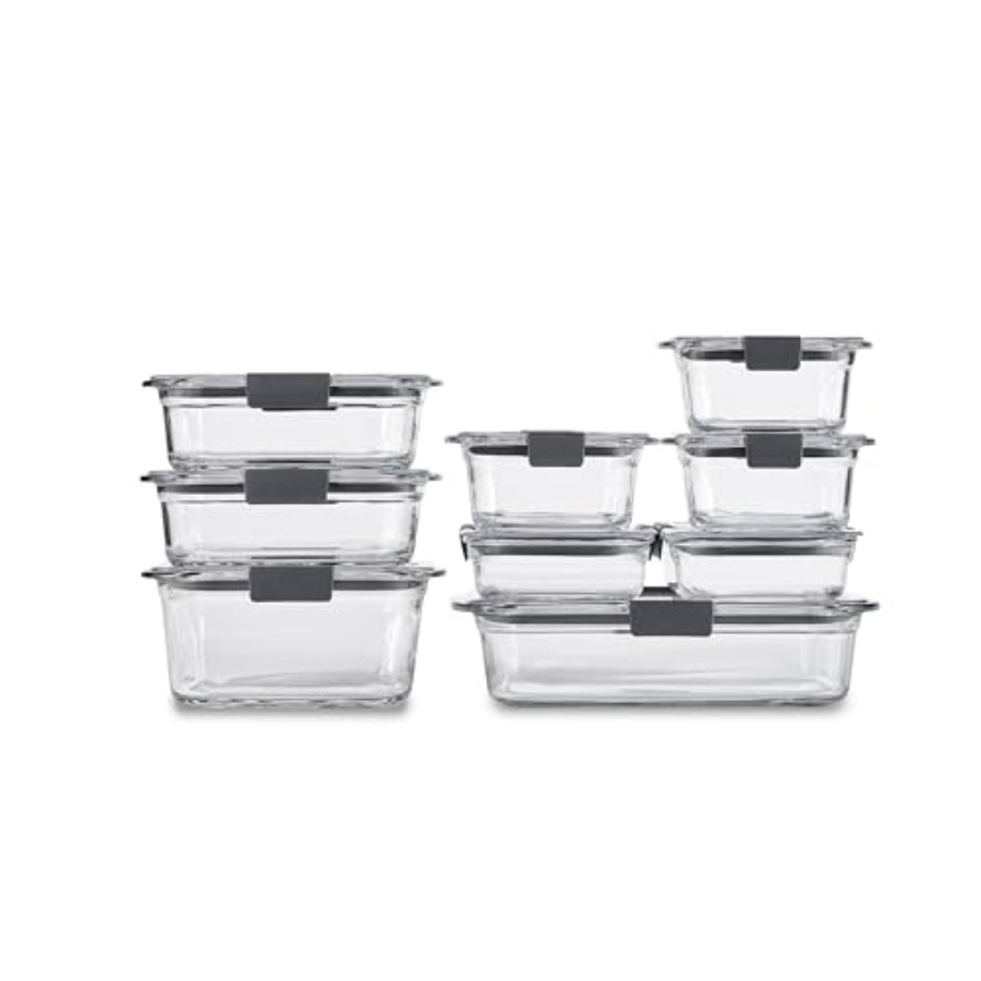 Storage Food Prep - Brilliance Glass Food Storage Containers Assorted