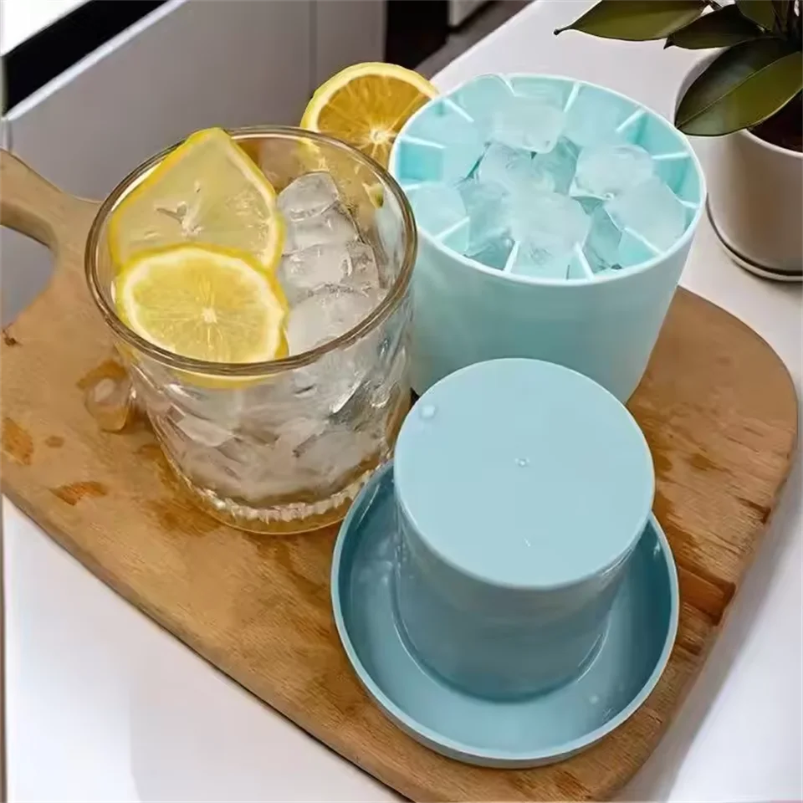 Food Storage Drums - Food-grade silicone cylinder ice lattice ice