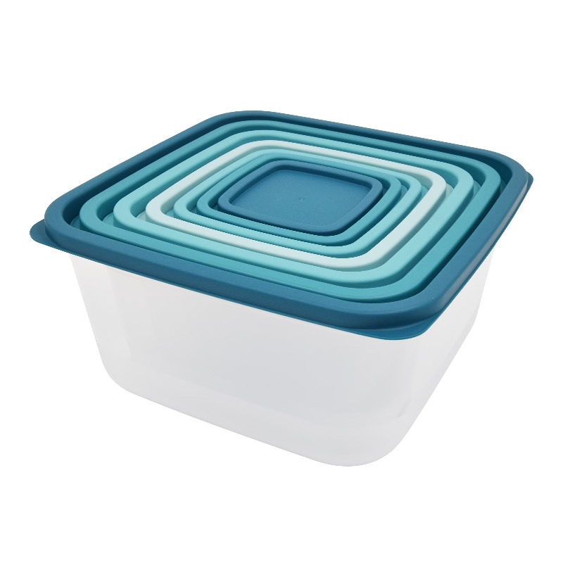 Storage Food Prep - 14 Piece Teal Plastic Food Storage