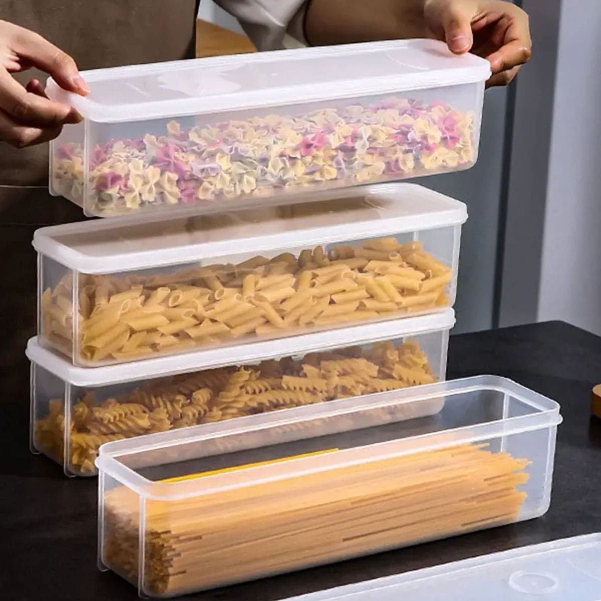 Food Storage For Room - 1 Plastic Transparent Storage Box, Refrigerator