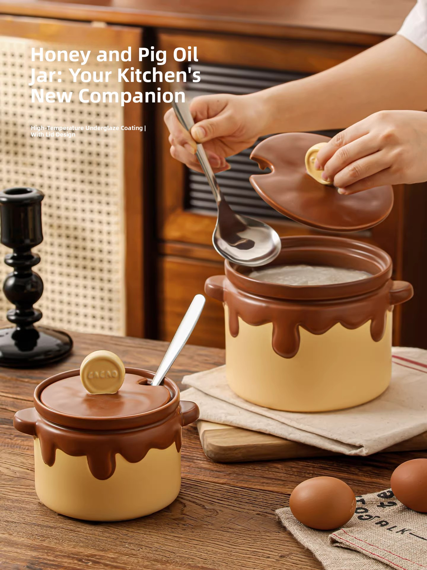 Food Grade Ceramic Pig Fat Jar - Food Storage Temperature のレビューと価格