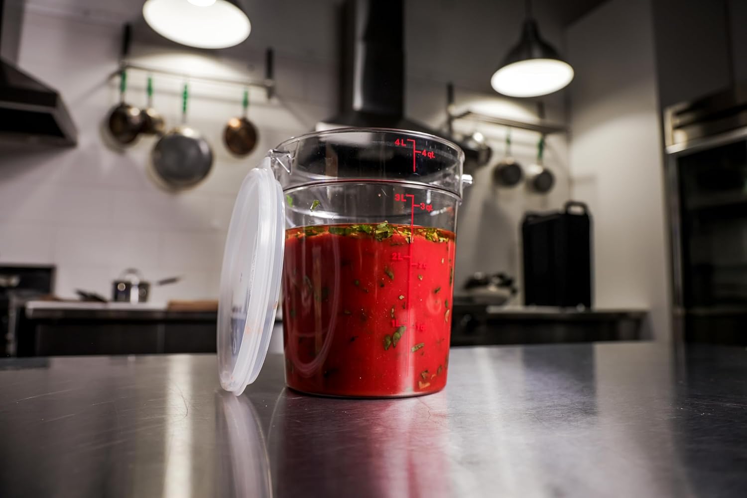 Food Storage Container with Li - Food Storage 4 Quart のレビューと価格