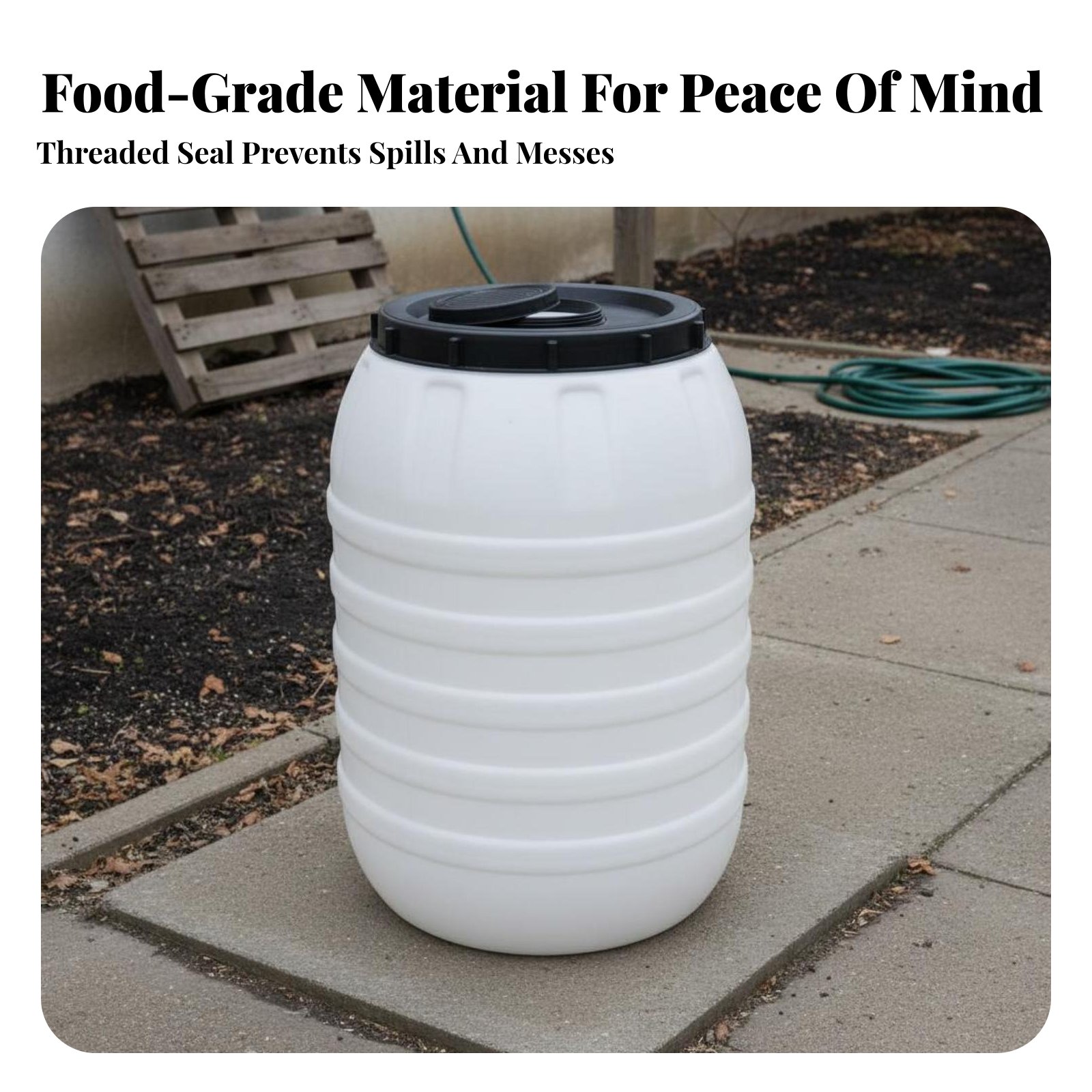 Food Grade Plastic Barrel Airt - Food Storage With Lids のレビューと価格