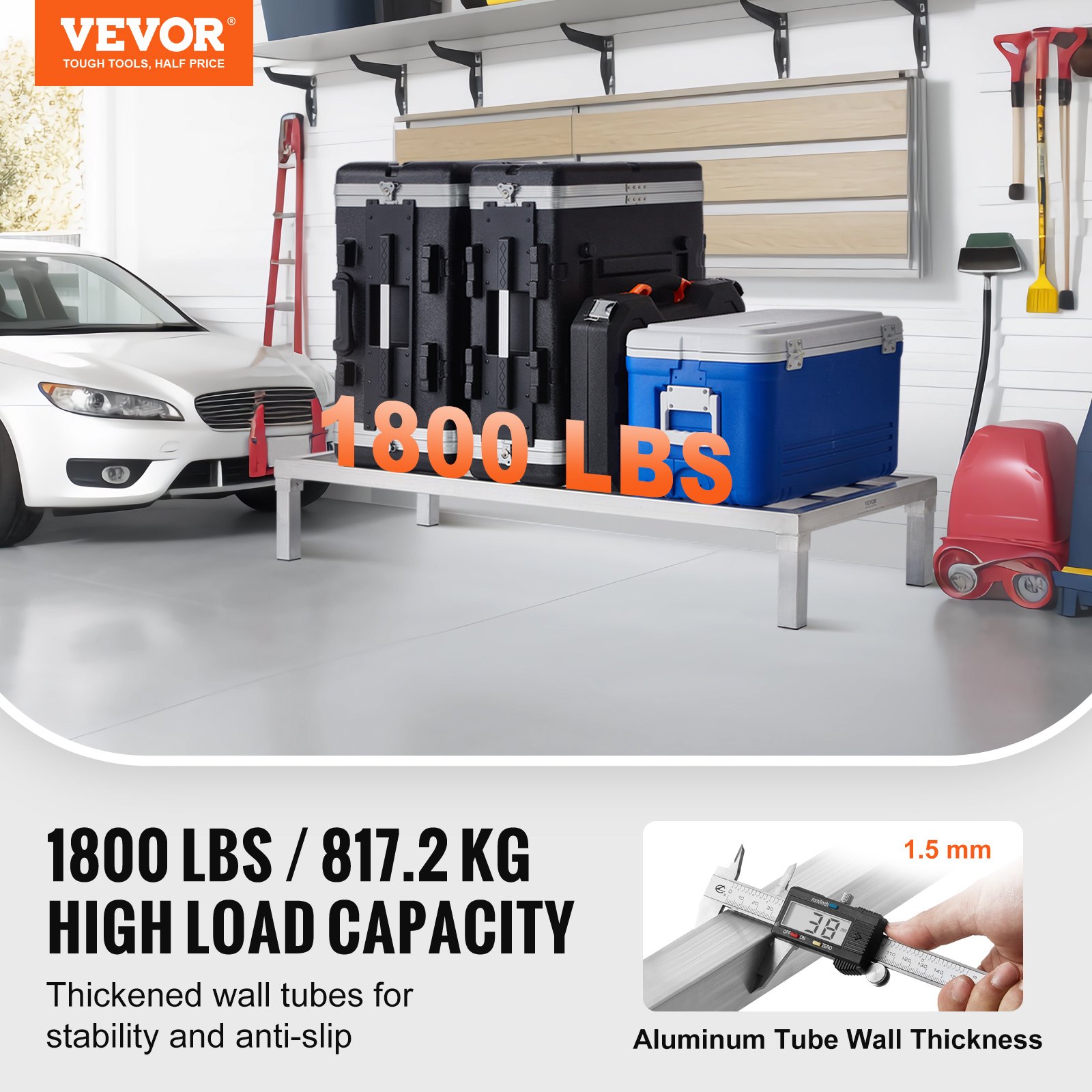Aluminum Dunnage Rack, 48” X 2 - Food Storage Aluminum のレビューと価格