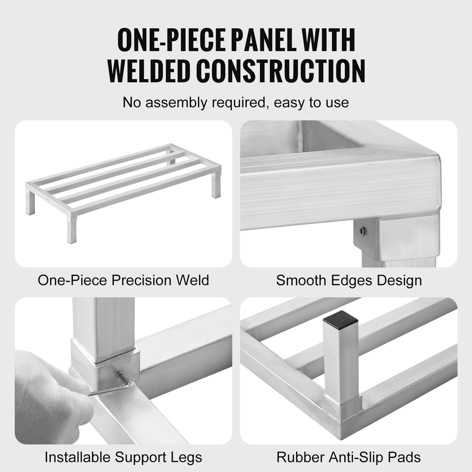 Aluminum Dunnage Rack, 48” X 2 - Food Storage Aluminum のレビューと価格
