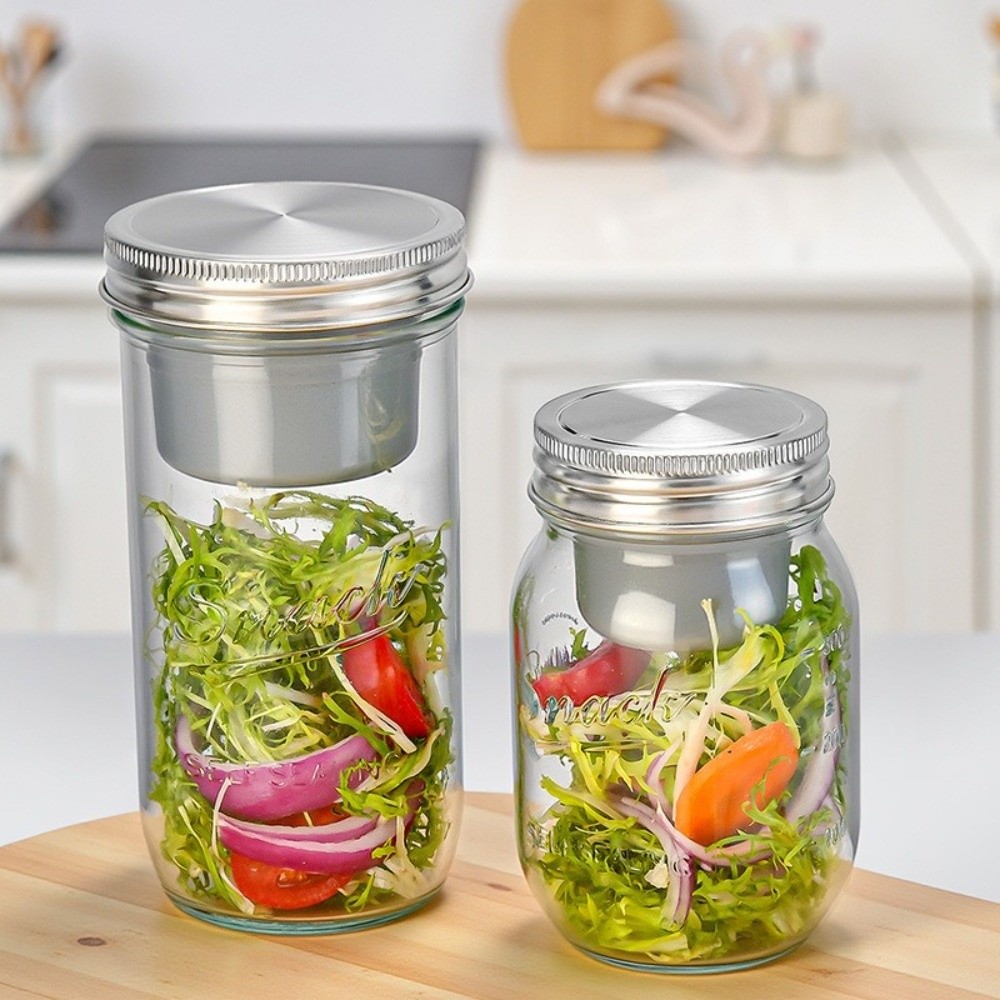 Portable 16/24 Oz Salad Glass  - Storage Food Prep のレビューと価格