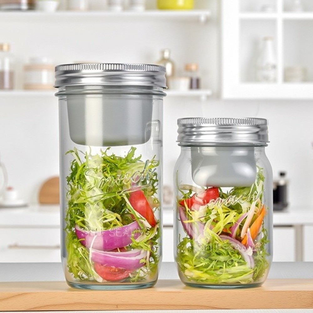 Portable 16/24 Oz Salad Glass  - Storage Food Prep のレビューと価格