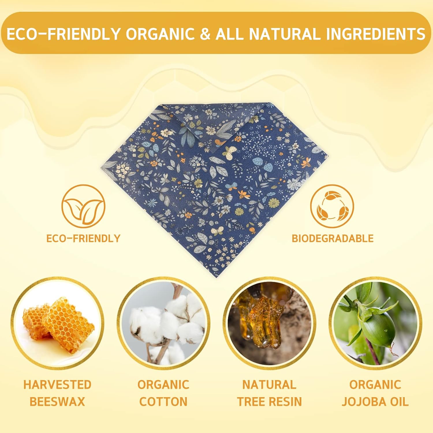 Reusable Beeswax Food Wraps 9  - Beeswax Food Wrap のレビューと価格