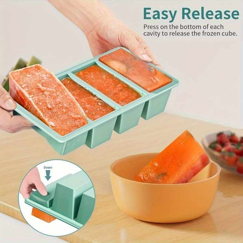 1 Covered Silicone Freezer Tra - Storage Food Prep のレビューと価格