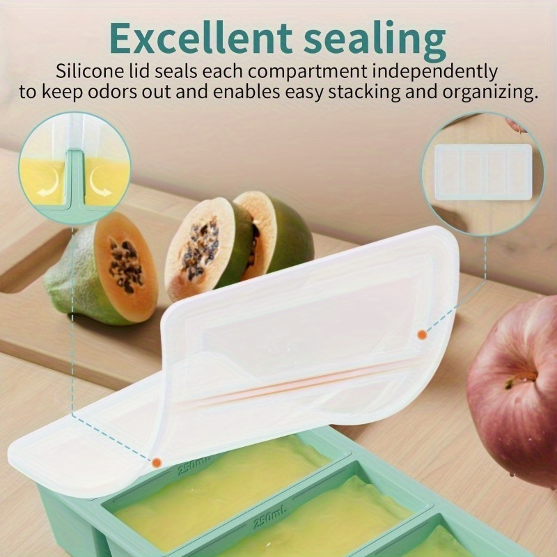 1 Covered Silicone Freezer Tra - Storage Food Prep のレビューと価格