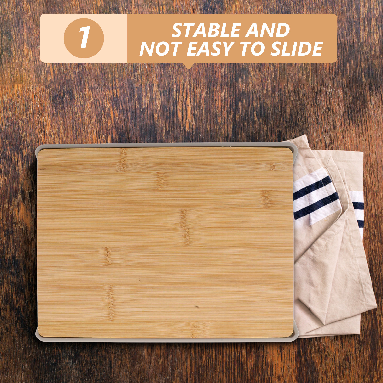 Bamboo Cutting Board with Pull - Storage Food Prep のレビューと価格