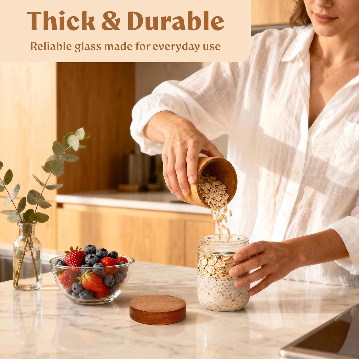 Overnight Oats Containers with - Storage Food Prep のレビューと価格