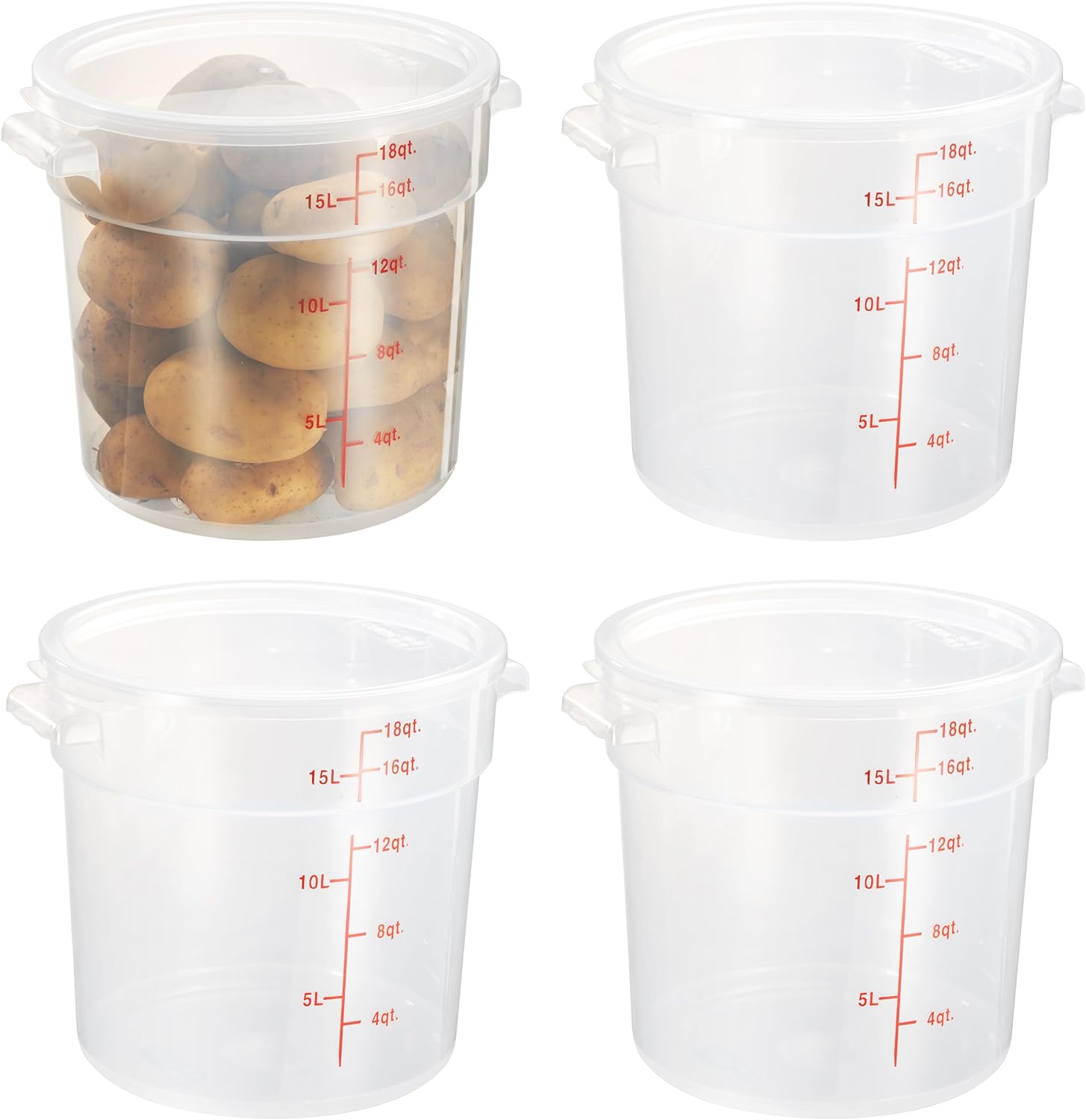 18 Quart Round Food Storage Co - Food Storage 4 Quart のレビューと価格