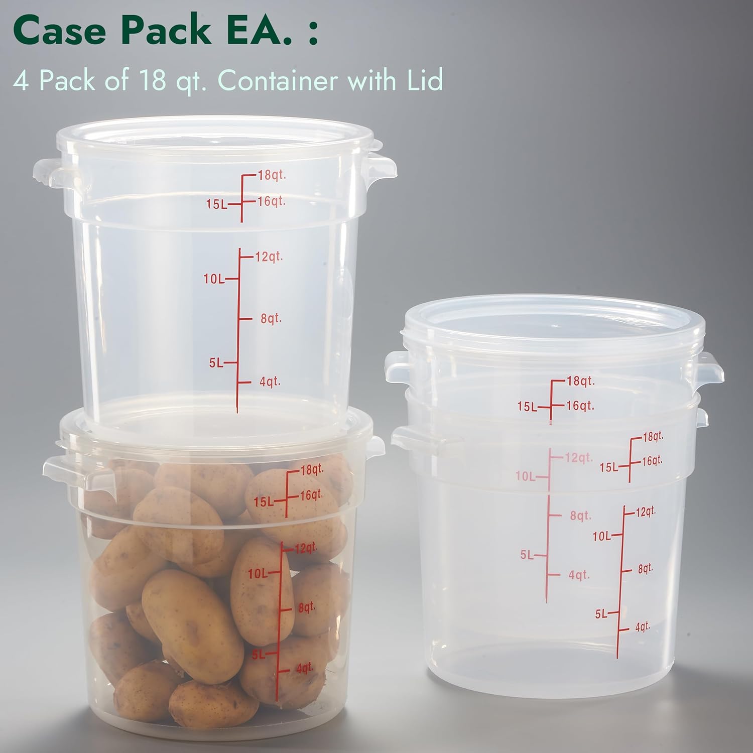 18 Quart Round Food Storage Co - Food Storage 4 Quart のレビューと価格