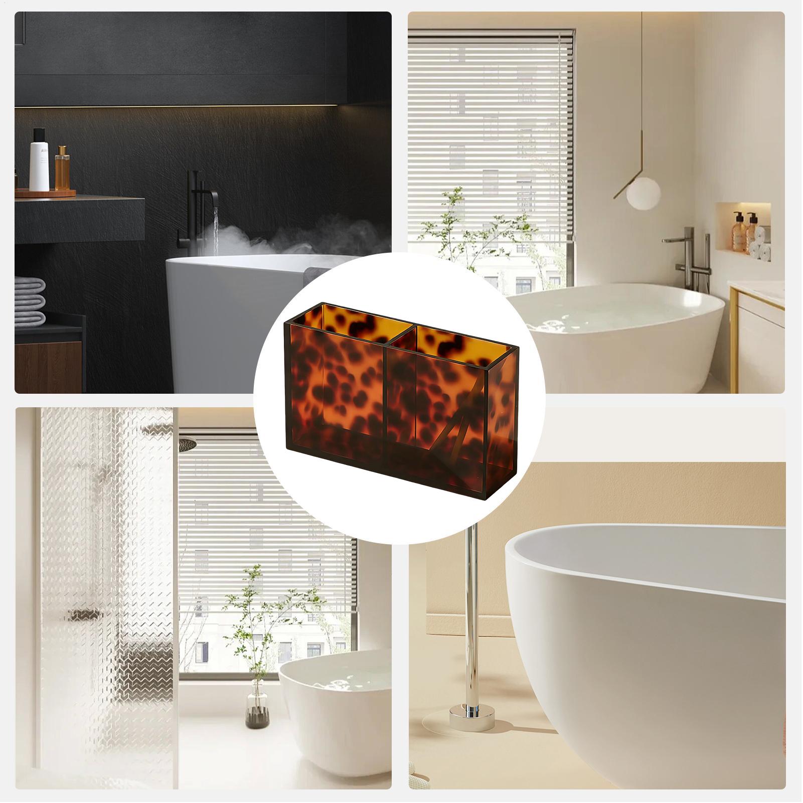 Bathroom Counter Tray Tortoise - Food Storage Home のレビューと価格