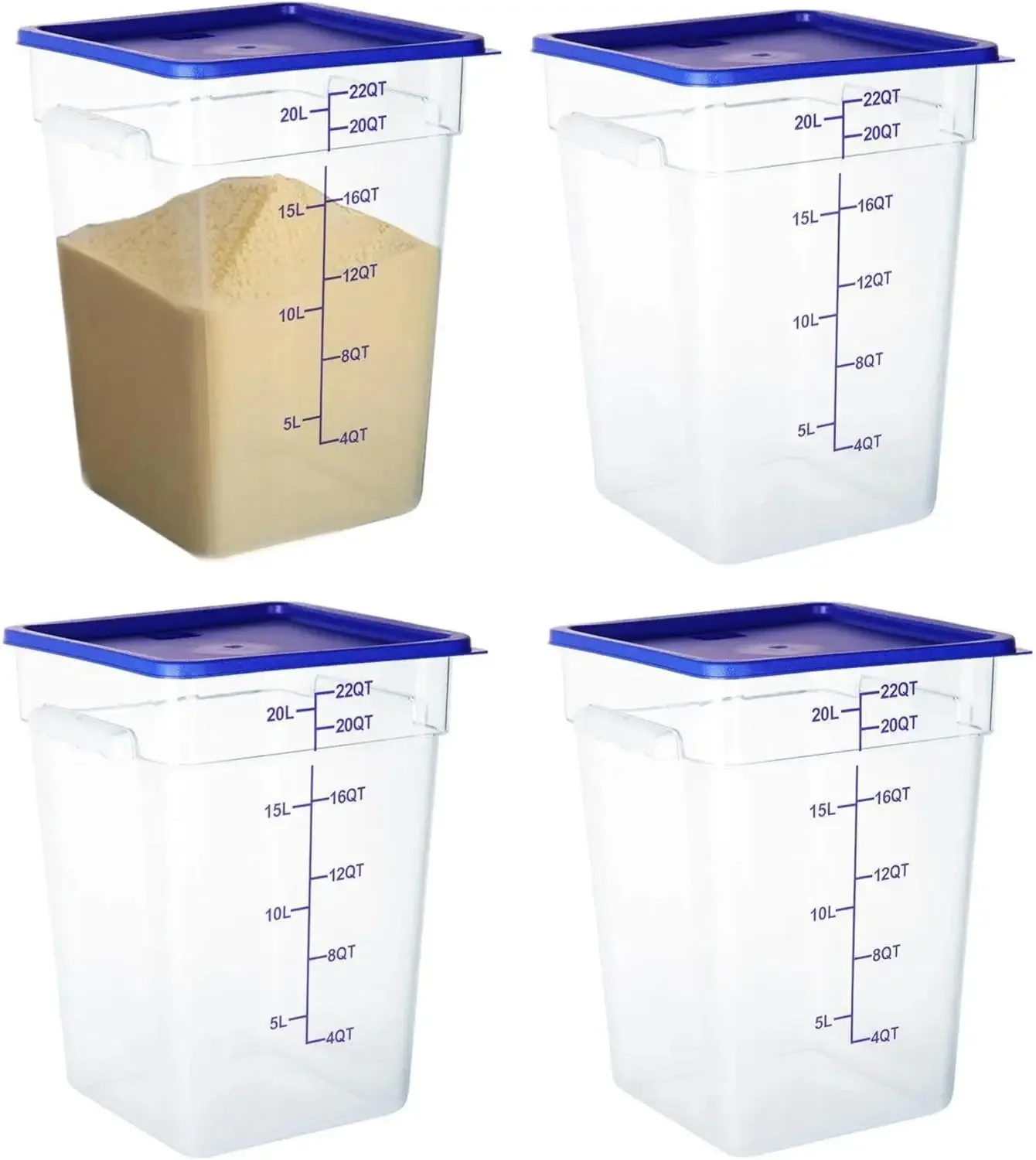 4 Pack Food Storage Containers - Food Storage 4 Quart のレビューと価格
