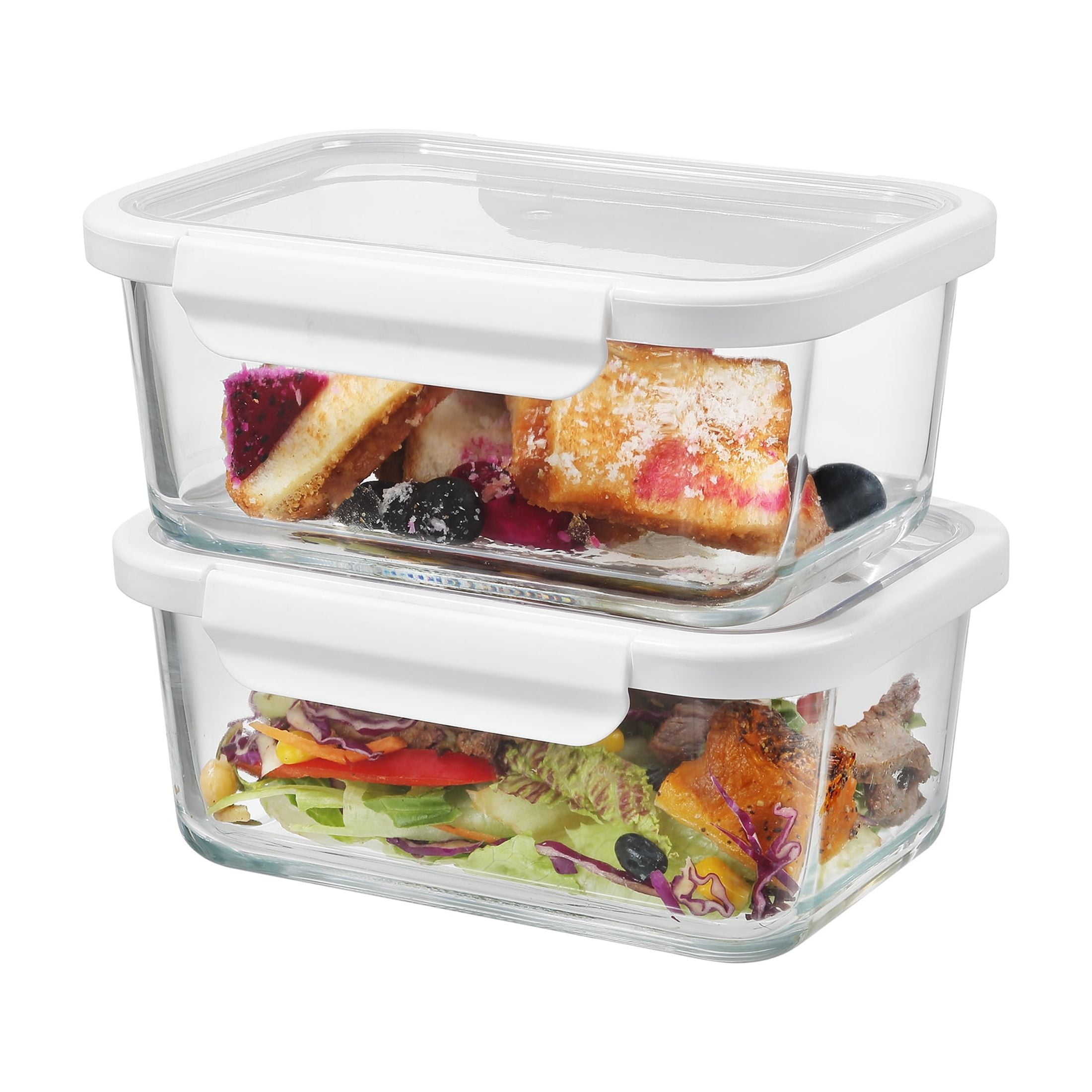 4Cup Rectangle Glass Food Stor - Food Storage For Pantry のレビューと価格