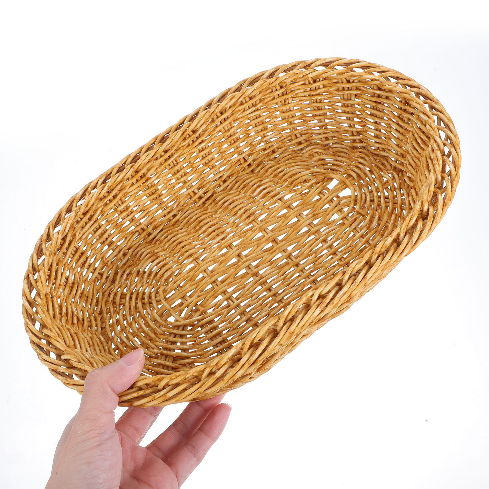 Plastic Woven Oval Bread Baske - Food Storage For Pantry のレビューと価格