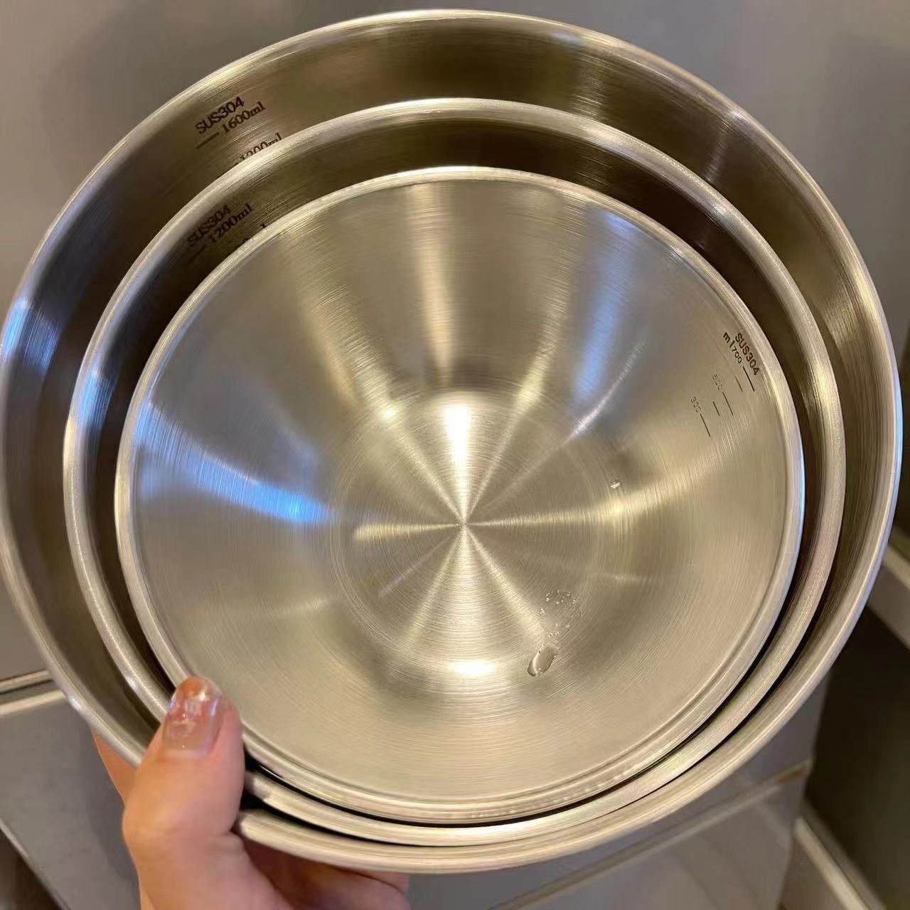 1-3 Stainless Steel Bowl Set w - Food Storage Home のレビューと価格