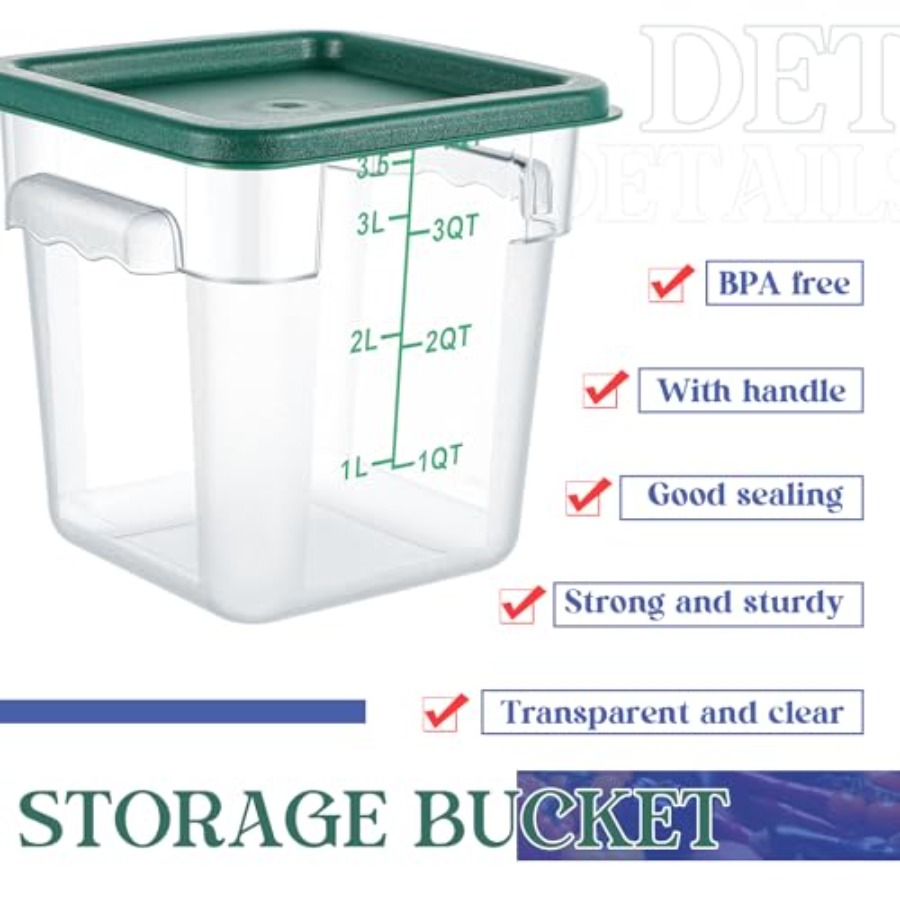 8 Set Square Food Storage Cont - Food Storage 4 Quart のレビューと価格