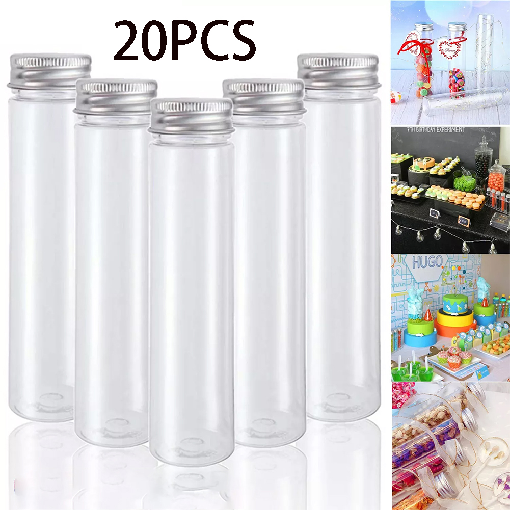 20PCS 50ML/100ML Clear Flat Pl - Food Storage Drums のレビューと価格