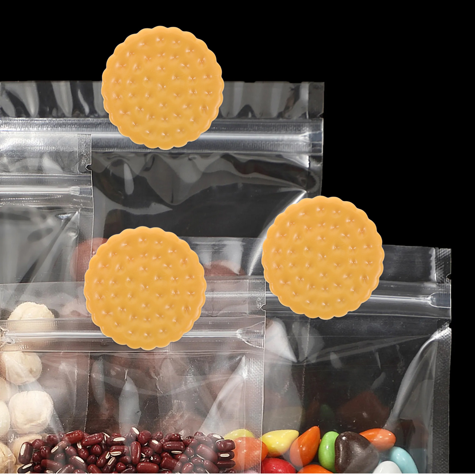 6Pcs Cookie Shaped Sealing Cli - Food Storage Reusable Bags のレビューと価格