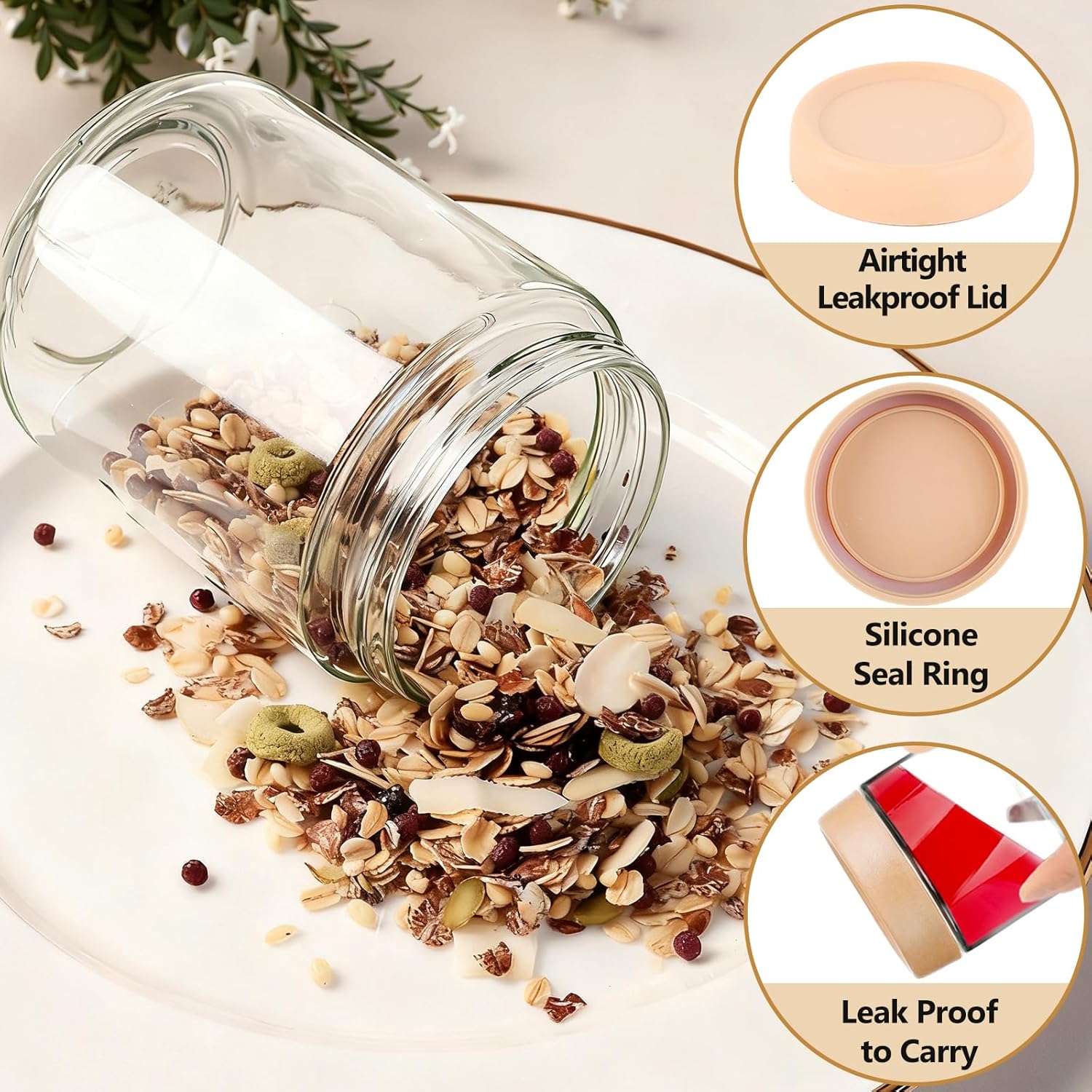 12 Pack Overnight Oats Contain - Food Storage With Lids のレビューと価格
