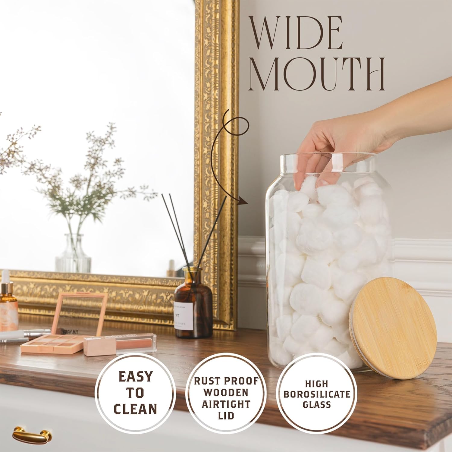 1 Gallon Glass Large Jar with  - Food Storage With Lids のレビューと価格