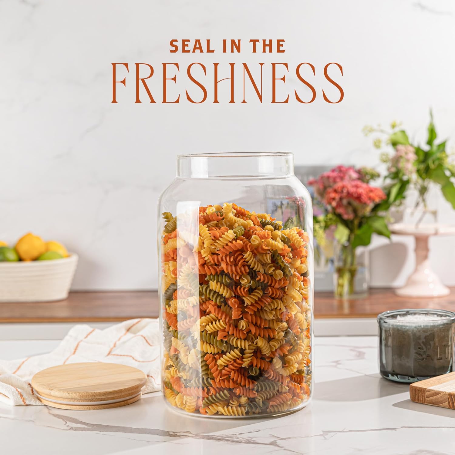 1 Gallon Glass Large Jar with  - Food Storage With Lids のレビューと価格