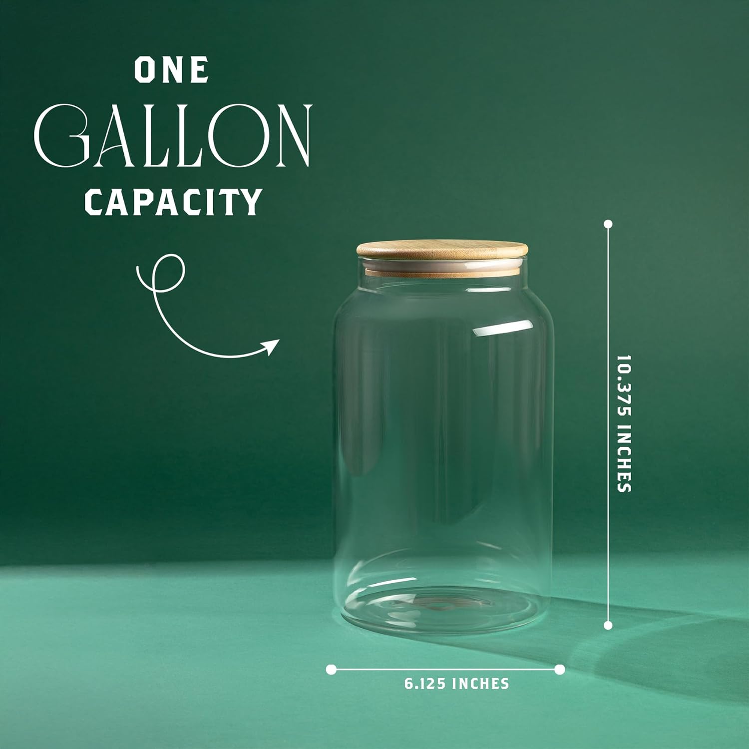 1 Gallon Glass Large Jar with  - Food Storage With Lids のレビューと価格
