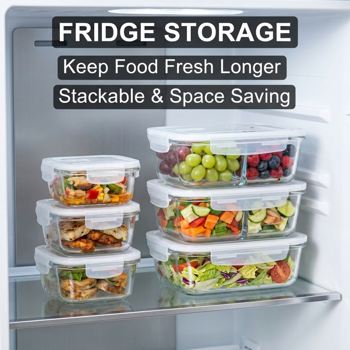 High Borosilicate Glass Lunch  - Food Storage Lunch Box のレビューと価格