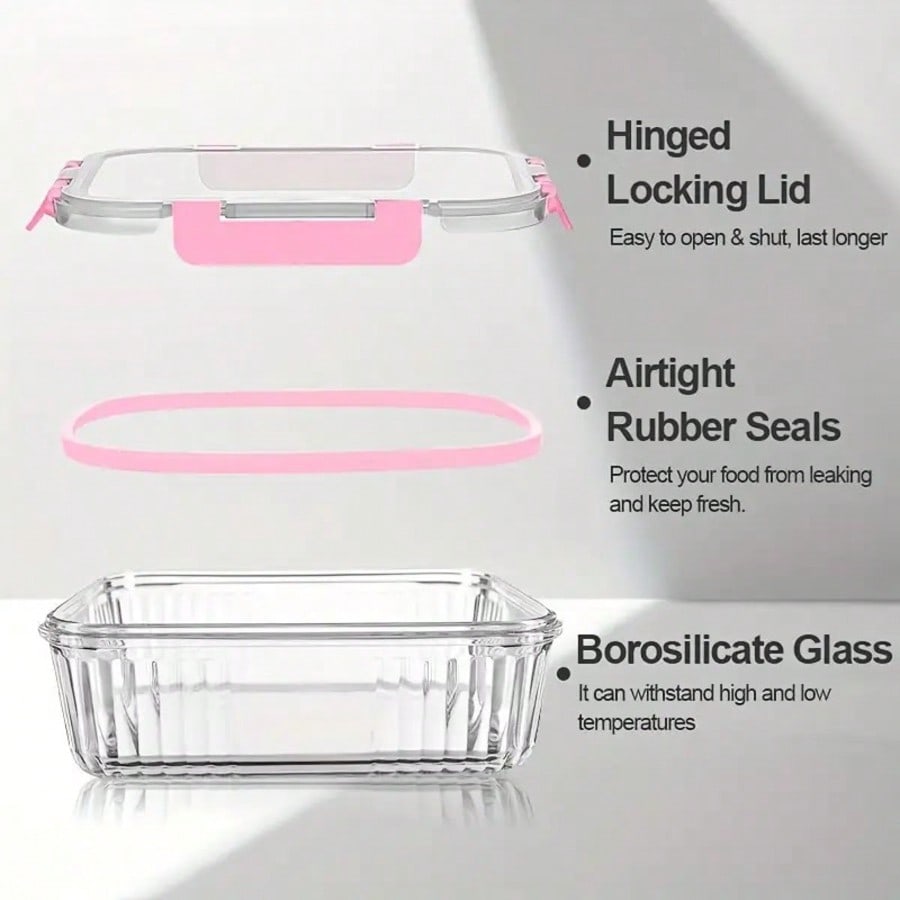 SHElN Glass Food Storage Conta - Food Storage With Lids のレビューと価格