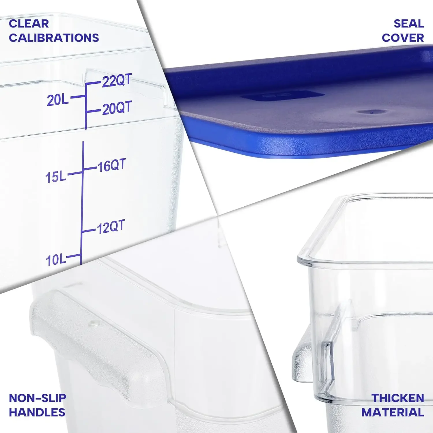 4 Pack Food Storage Containers - Food Storage 4 Quart のレビューと価格