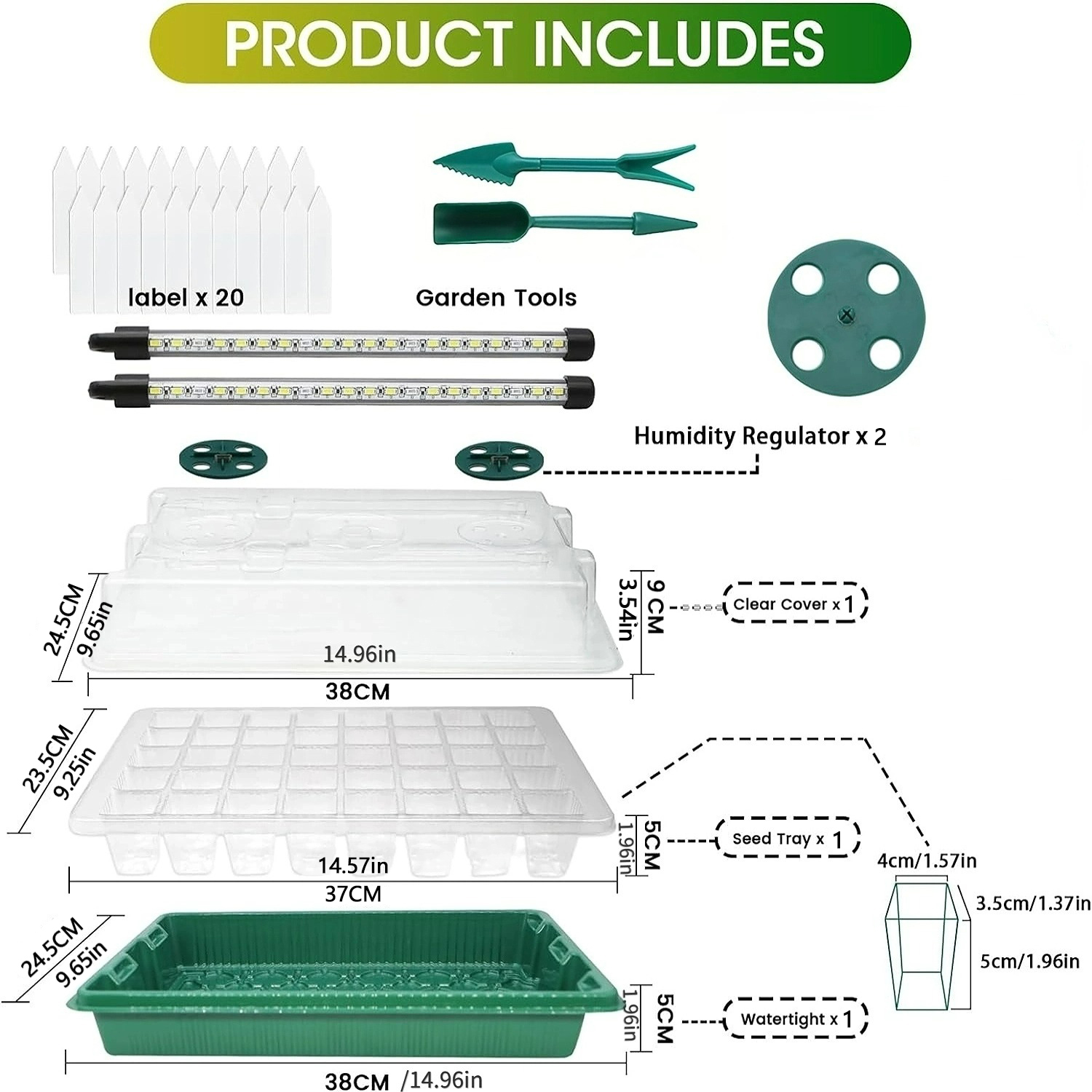 Seed Starter Tray with Grow Li - Food Storage Plants のレビューと価格