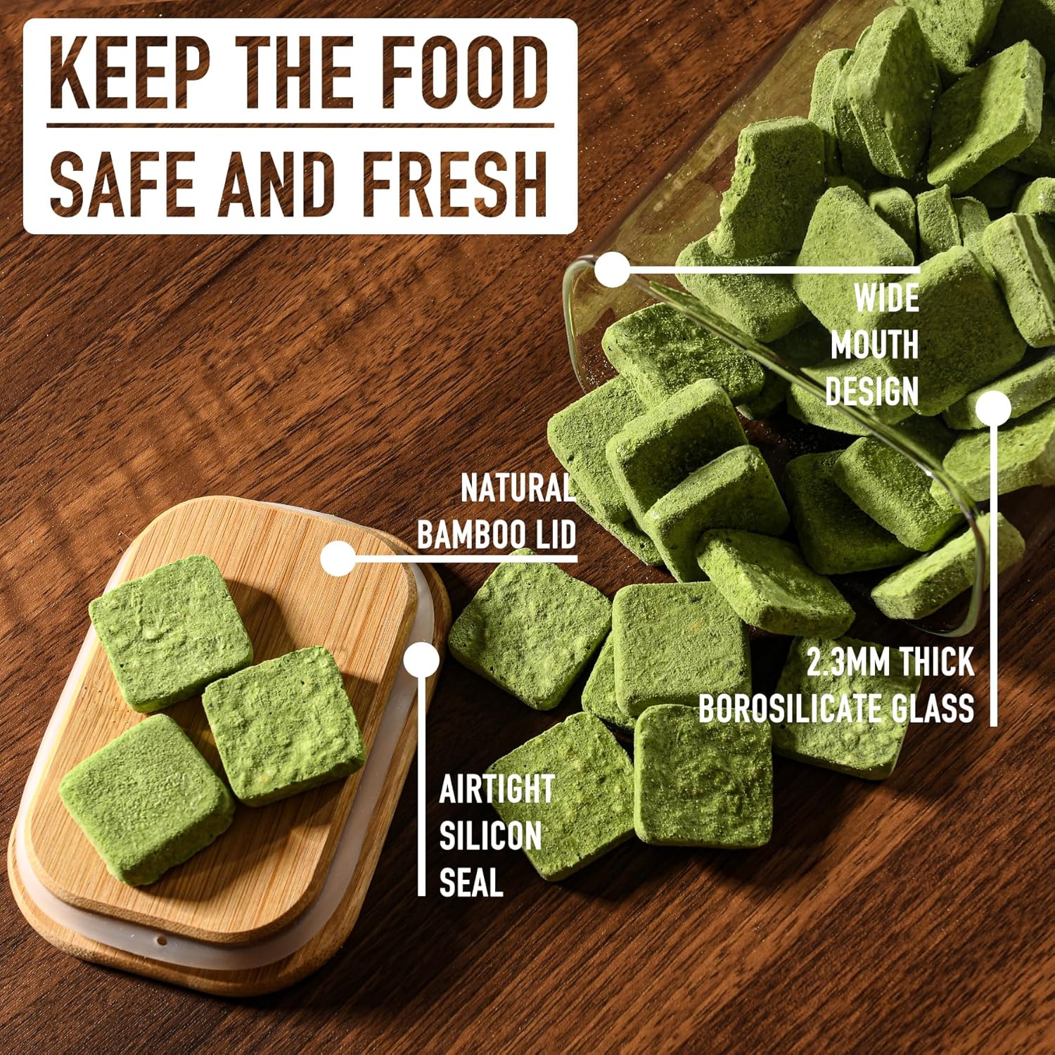 37oz Rectangle Airtight Glass  - Food Storage For Pantry のレビューと価格