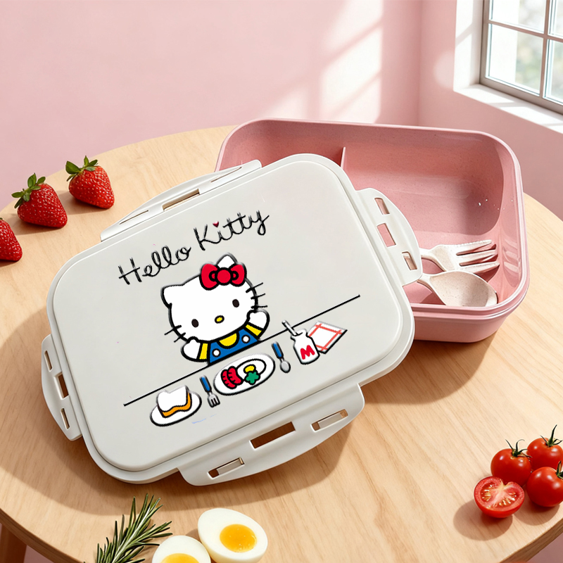 Hello Kitty Lunch Box Cute Cin - Food Storage Lunch Box のレビューと価格