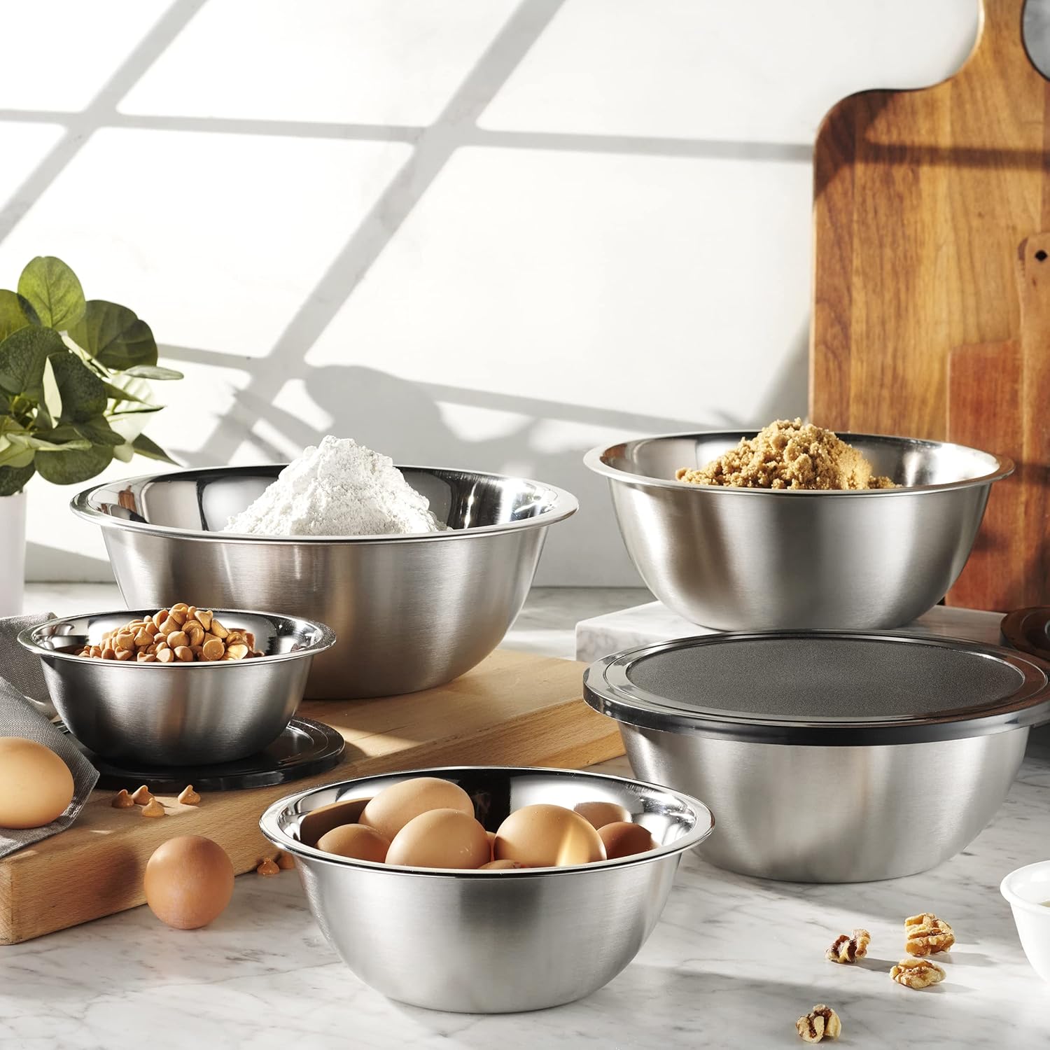 10-Piece Stainless Steel Mixin - Storage Food Prep のレビューと価格