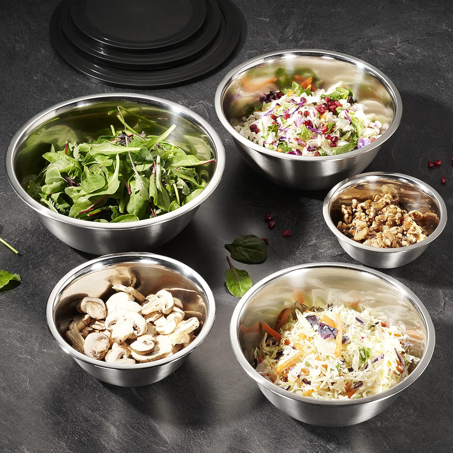 10-Piece Stainless Steel Mixin - Storage Food Prep のレビューと価格
