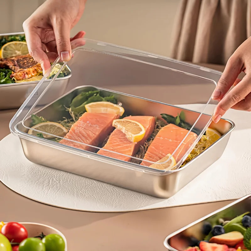 3pcs Stainless Steel Food Cont - Food Storage Lunch Box のレビューと価格