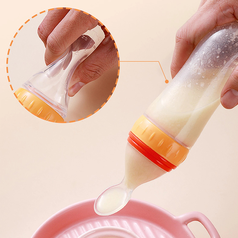 Squeezing Feeding Bottle Silic - Food Storage Drums のレビューと価格